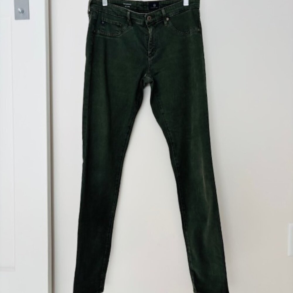 AG Adriano Goldschmied THE LEGGING SUPER SKINNY green size 30R - Picture 2 of 5